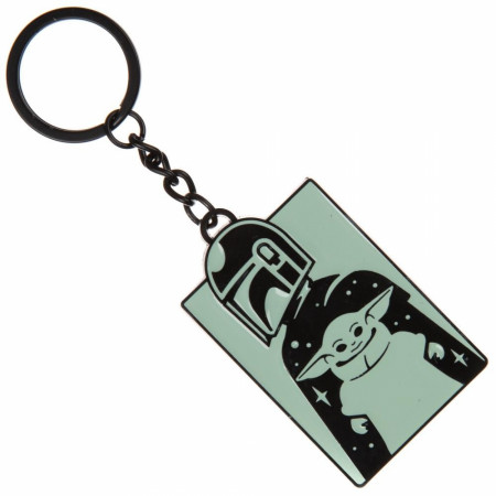 Star Wars The Mandalorian and The Child Metal Keychain